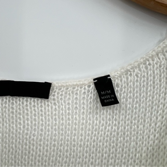 ATM Linen Rope Open-knit Tank Top In Chalk Size M - Picture 7 of 14